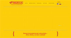 Desktop Screenshot of maquinasbalzo.com
