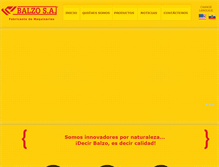 Tablet Screenshot of maquinasbalzo.com